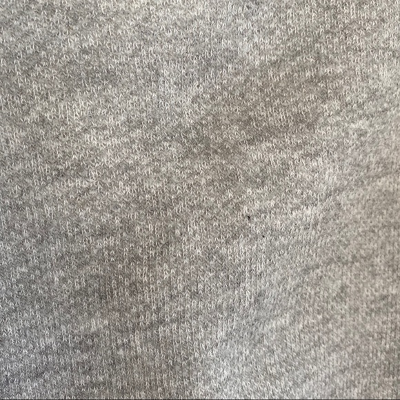 Free People cropped grey sweatshirt SIZE XS decorative open lacy back - Picture 6 of 8